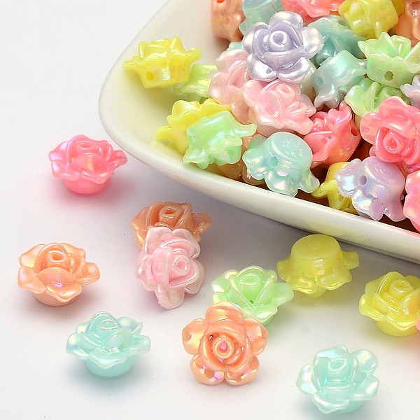 PandaHall AB Color Plated Opaque Acrylic Flower Beads, Mixed Color, 13x8mm, Hole: 2mm, about 1200pcs/500g Acrylic Flower Multicolor
PandaHall AB Color Plated Opaque Acrylic Flower Beads, Mixed Color, 13x8mm, Hole: 2mm, about 1200pcs/500g Acrylic Flower Multicolor