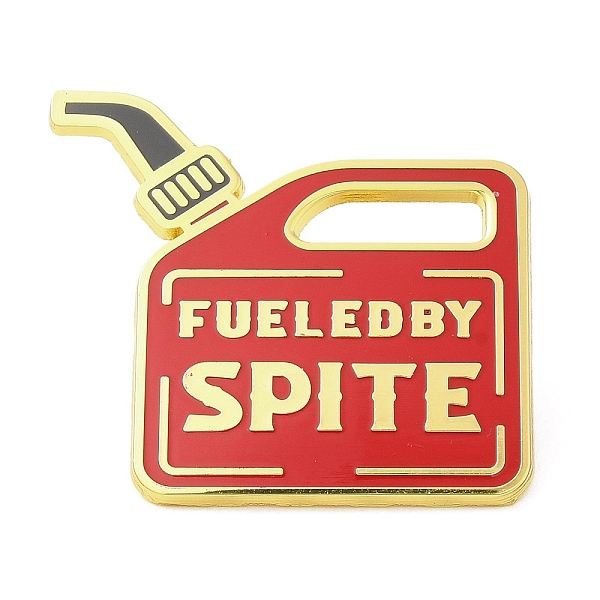 PandaHall Paint Bucket with Word FUELED BY SPITE Enamel Pins, Golden Zinc Alloy Brooches, Red, 33x35x1.5mm Alloy+Enamel Others Red
PandaHall Paint Bucket with Word FUELED BY SPITE Enamel Pins, Golden Zinc Alloy Brooches, Red, 33x35x1.5mm Alloy+Enamel Others Red
