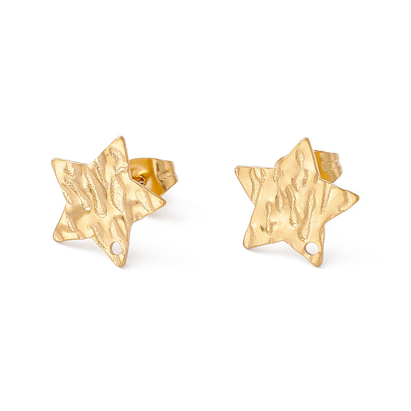 PandaHall 304 Stainless Steel Stud Earring Findings, with Hole and Ear Nuts, Star Pattern, 11.5x12mm, Hole: 1mm, Pin: 0.6mm 304 Stainless...
PandaHall 304 Stainless Steel Stud Earring Findings, with Hole and Ear Nuts, Star Pattern, 11.5x12mm, Hole: 1mm, Pin: 0.6mm 304 Stainless...