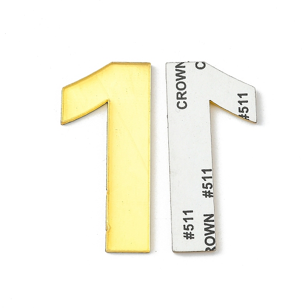 PandaHall Acrylic Mirror Wall Stickers, with Adhesive Back, Number, Gold, Num.1, 48mm Acrylic Number Gold
PandaHall Acrylic Mirror Wall Stickers, with Adhesive Back, Number, Gold, Num.1, 48mm Acrylic Number Gold