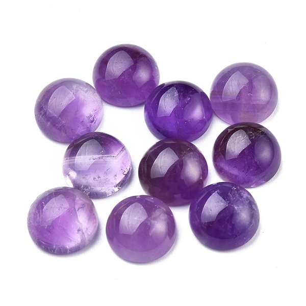 PandaHall Natural Amethyst Cabochons, Half Round, Grade A, 10x4~5mm Amethyst Half Round
PandaHall Natural Amethyst Cabochons, Half Round, Grade A, 10x4~5mm Amethyst Half Round