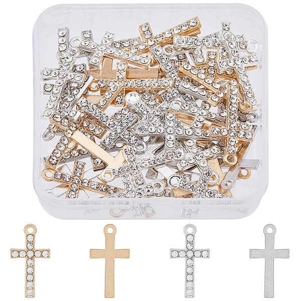 PandaHall SUPERFINDINGS 48Pcs 3 Colors Alloy Cross Pendants with Rhinestone Cross Pattern Pendant Charms for Necklace Earrings Bracelet...
PandaHall SUPERFINDINGS 48Pcs 3 Colors Alloy Cross Pendants with Rhinestone Cross Pattern Pendant Charms for Necklace Earrings Bracelet...