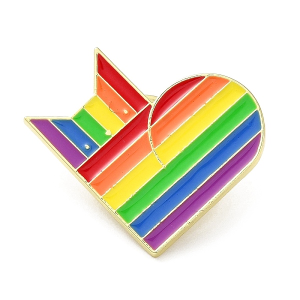 PandaHall Pride Rainbow Enamel Pins, Golden Alloy Brooch, Heart, 25x27x1.5mm Alloy+Enamel Heart Yellow
PandaHall Pride Rainbow Enamel Pins, Golden Alloy Brooch, Heart, 25x27x1.5mm Alloy+Enamel Heart Yellow