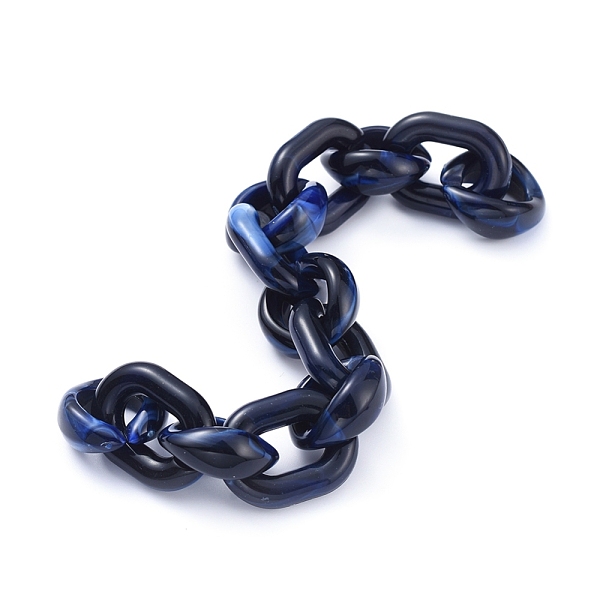 PandaHall Transparent Acrylic Handmade Cable Chain, Oval, Dark Blue, 20x18x8mm, about 39.37 inch(1m)/strand Acrylic Blue
PandaHall Transparent Acrylic Handmade Cable Chain, Oval, Dark Blue, 20x18x8mm, about 39.37 inch(1m)/strand Acrylic Blue