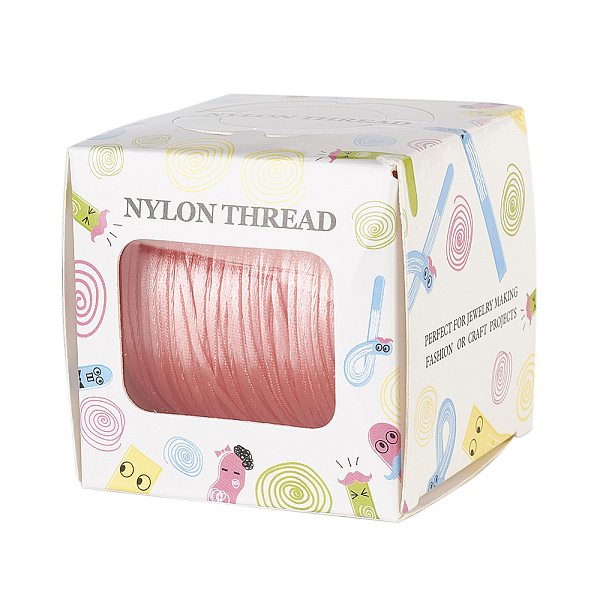 PandaHall Nylon Thread, Rattail Satin Cord, Light Coral, 1.0mm, about 76.55 yards(70m)/roll Nylon Red
PandaHall Nylon Thread, Rattail Satin Cord, Light Coral, 1.0mm, about 76.55 yards(70m)/roll Nylon Red