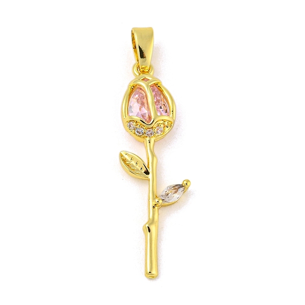 PandaHall Rose Flower for Valentine's Day Real 18K Gold Plated Rack Plating Brass Micro Pave Cubic Zirconia Pendants, Long-Lasting Plated..., Pink
PandaHall Rose Flower for Valentine's Day Real 18K Gold Plated Rack Plating Brass Micro Pave Cubic Zirconia Pendants, Long-Lasting Plated..., Pink
