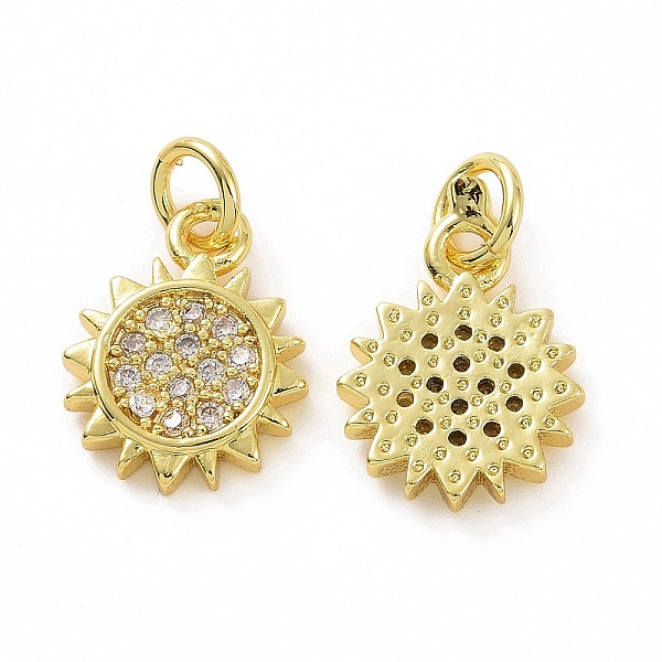 PandaHall Brass Micro Pave Cubic Zirconia Sun Charms, Real 18K Gold Plated, with Jump Ring, Clear, 14x10x2mm, Jump Ring: 5x0.8mm, Inner...
PandaHall Brass Micro Pave Cubic Zirconia Sun Charms, Real 18K Gold Plated, with Jump Ring, Clear, 14x10x2mm, Jump Ring: 5x0.8mm, Inner...