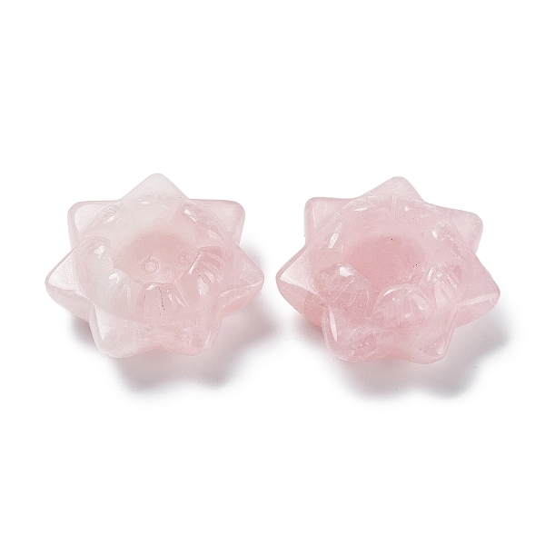 PandaHall Natural Rose Quartz Display Decorations, Lotus, 46~52x16~22mm, Inner Diameter: 19~20mm Rose Quartz Flower Pink
PandaHall Natural Rose Quartz Display Decorations, Lotus, 46~52x16~22mm, Inner Diameter: 19~20mm Rose Quartz Flower Pink