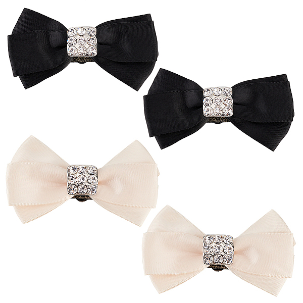 PandaHall FINGERINSPIRE 4Pcs Bow Shoe Clips 2.1x3.3inch Rhinestone Crystal Ribbon Detachable Shoe Buckle Seashell Color & Black Bowknot Pair..., Multicolor
PandaHall FINGERINSPIRE 4Pcs Bow Shoe Clips 2.1x3.3inch Rhinestone Crystal Ribbon Detachable Shoe Buckle Seashell Color & Black Bowknot Pair..., Multicolor