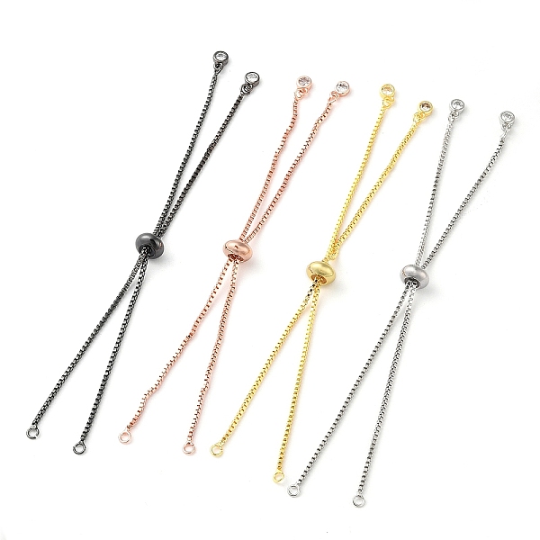 PandaHall Rack Plating Adjustable Brass Slider Bracelet Making, with Cubic Zirconia, Long-Lasting Plated, Lead Free & Cadmium Free, Fit for..., Clear
PandaHall Rack Plating Adjustable Brass Slider Bracelet Making, with Cubic Zirconia, Long-Lasting Plated, Lead Free & Cadmium Free, Fit for..., Clear