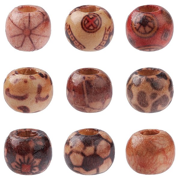 PandaHall Printed Wood European Beads, Large Hole Beads, Dyed, Round, Mixed Color, 10mm, Hole: 4mm Wood Round Multicolor
PandaHall Printed Wood European Beads, Large Hole Beads, Dyed, Round, Mixed Color, 10mm, Hole: 4mm Wood Round Multicolor