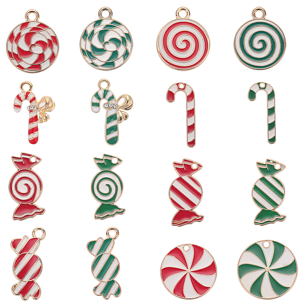 PandaHall SUNNYCLUE 1 Box 32Pcs 16 Styles Candy Charms Bulk Candy Cane Charm Christmas Candies Alloy Enamel Red Gold Plated Stick Holiday..., Multicolor
PandaHall SUNNYCLUE 1 Box 32Pcs 16 Styles Candy Charms Bulk Candy Cane Charm Christmas Candies Alloy Enamel Red Gold Plated Stick Holiday..., Multicolor