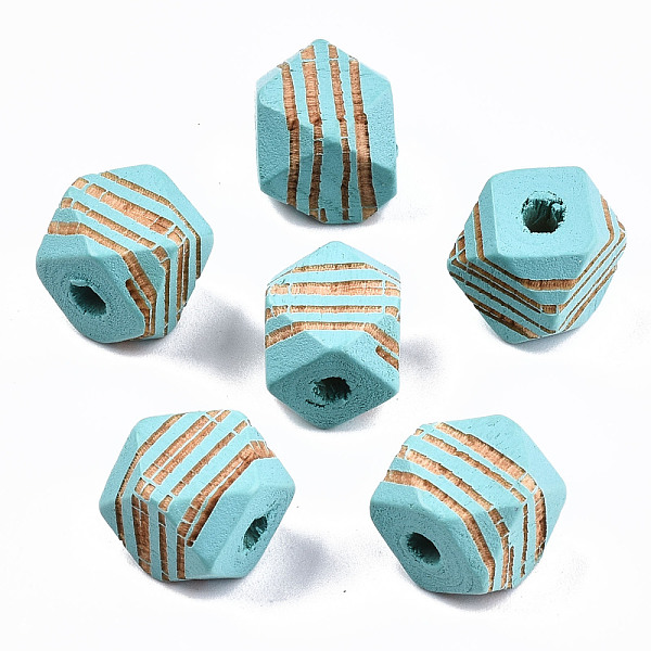 PandaHall Painted Natural Wood Beads, Laser Engraved Pattern, Faceted, Polygon with Zebra-Stripe, Cyan, 10x10x10mm, Hole: 2.5mm Schima Wood...
PandaHall Painted Natural Wood Beads, Laser Engraved Pattern, Faceted, Polygon with Zebra-Stripe, Cyan, 10x10x10mm, Hole: 2.5mm Schima Wood...