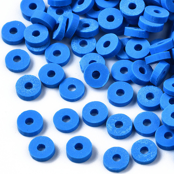PandaHall Handmade Polymer Clay Beads, Disc/Flat Round, Heishi Beads, Blue, 4x1mm, Hole: 1mm, about 55000pcs/1000g Polymer Clay Disc Blue
PandaHall Handmade Polymer Clay Beads, Disc/Flat Round, Heishi Beads, Blue, 4x1mm, Hole: 1mm, about 55000pcs/1000g Polymer Clay Disc Blue