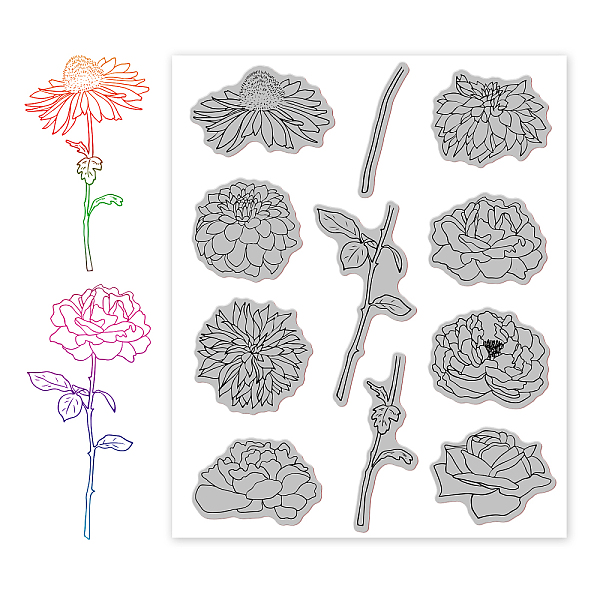 PandaHall Rubber Clear Stamps, for Card Making Decoration DIY Scrapbooking, Flower Pattern, 22x18x0.8cm Synthetic Rubber Flower
PandaHall Rubber Clear Stamps, for Card Making Decoration DIY Scrapbooking, Flower Pattern, 22x18x0.8cm Synthetic Rubber Flower