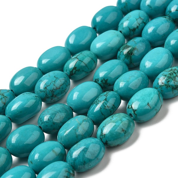 PandaHall Natural Howlite Beads Strands, Dyed, Egg Shape, Turquoise, 12.5~13x10~10.5x7.5~9mm, Hole: 1.2mm, about 30pcs/strand, 15.16~15.24''..., Green
PandaHall Natural Howlite Beads Strands, Dyed, Egg Shape, Turquoise, 12.5~13x10~10.5x7.5~9mm, Hole: 1.2mm, about 30pcs/strand, 15.16~15.24''..., Green