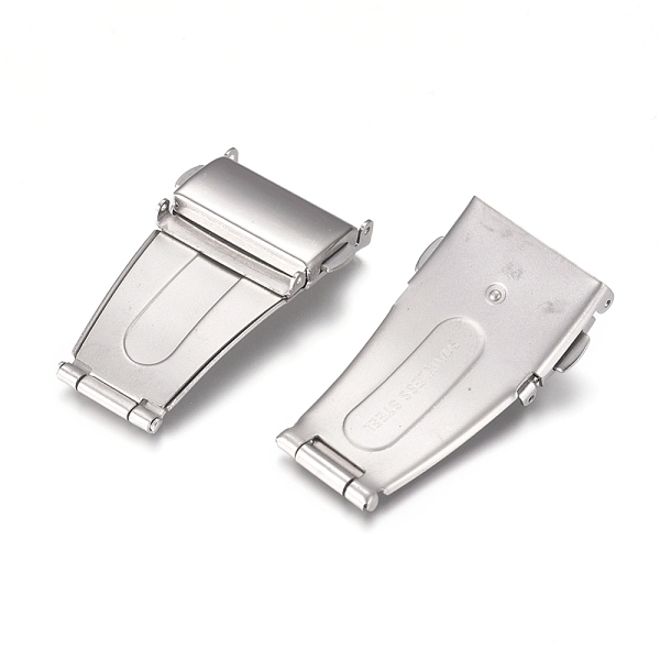PandaHall 201 Stainless Steel Watch Band Clasps, Fold Over Clasps, Stainless Steel Color, 38x23.5x5mm 201 Stainless Steel
PandaHall 201 Stainless Steel Watch Band Clasps, Fold Over Clasps, Stainless Steel Color, 38x23.5x5mm 201 Stainless Steel