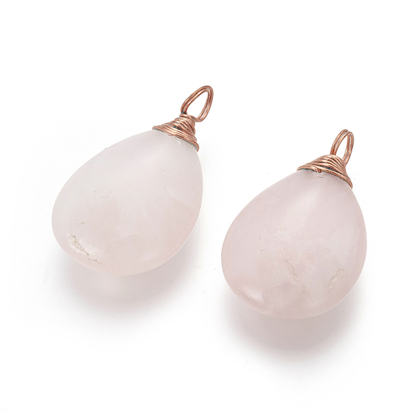 PandaHall Natural Rose Quartz Pendants, with Rose Gold Tone Brass Findings, teardrop, 36~37x21~22x7~8mm, Hole: 4~5mm Rose Quartz Teardrop
PandaHall Natural Rose Quartz Pendants, with Rose Gold Tone Brass Findings, teardrop, 36~37x21~22x7~8mm, Hole: 4~5mm Rose Quartz Teardrop