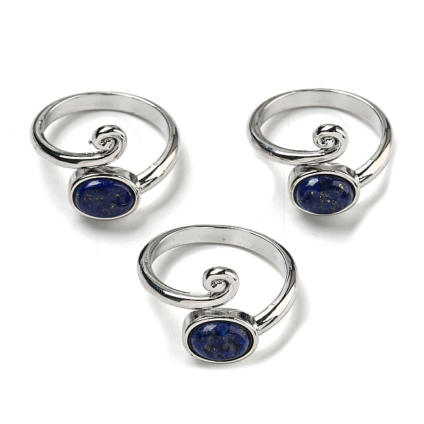PandaHall Natural Lapis Lazuli Adjustable Rings, with Platinum Brass Findings, Long-Lasting Plated, Jewely for Women, Oval, Adjustable Lapis...
PandaHall Natural Lapis Lazuli Adjustable Rings, with Platinum Brass Findings, Long-Lasting Plated, Jewely for Women, Oval, Adjustable Lapis...