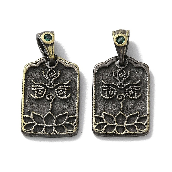 PandaHall Brass Pave Clear Cubic Zirconia Pendants, Cadmium Free & Lead Free, Rectangle, Antique Bronze, 14x9.5x1mm, Hole: 2mm Brass+Cubic..., Green
PandaHall Brass Pave Clear Cubic Zirconia Pendants, Cadmium Free & Lead Free, Rectangle, Antique Bronze, 14x9.5x1mm, Hole: 2mm Brass+Cubic..., Green