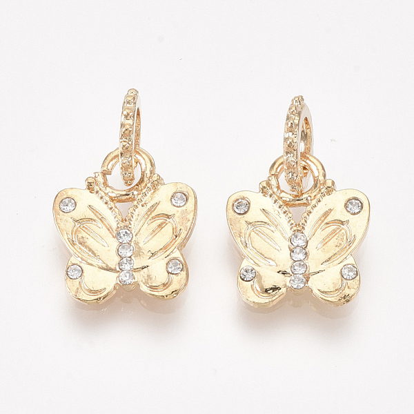 PandaHall Alloy Pendants, with Rhinestone, Butterfly, Crystal, Golden, 14.5x12.5x1.5mm, Hole: 5mm Alloy+Rhinestone Butterfly Clear
PandaHall Alloy Pendants, with Rhinestone, Butterfly, Crystal, Golden, 14.5x12.5x1.5mm, Hole: 5mm Alloy+Rhinestone Butterfly Clear