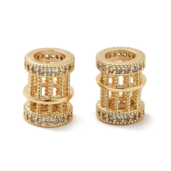 PandaHall Rack Plating Brass Cubic Zirconia European Beads, Large Hole Beads, Long-Lasting Plated, Lead Free & Cadmium Free, Hollow Column..., Clear
PandaHall Rack Plating Brass Cubic Zirconia European Beads, Large Hole Beads, Long-Lasting Plated, Lead Free & Cadmium Free, Hollow Column..., Clear