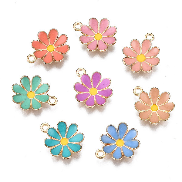 PandaHall Alloy Enamel Pendants, Flower, Light Gold, Mixed Color, 19x16x3.5mm, Hole: 1.8mm Alloy+Enamel Flower Multicolor
PandaHall Alloy Enamel Pendants, Flower, Light Gold, Mixed Color, 19x16x3.5mm, Hole: 1.8mm Alloy+Enamel Flower Multicolor