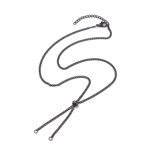 PandaHall Adjustable 304 Stainless Steel Curb Chains Necklaces Making, with Slide Stopper Beads and Lobster Claw Clasps, Black, 20.47 inch...
PandaHall Adjustable 304 Stainless Steel Curb Chains Necklaces Making, with Slide Stopper Beads and Lobster Claw Clasps, Black, 20.47 inch...