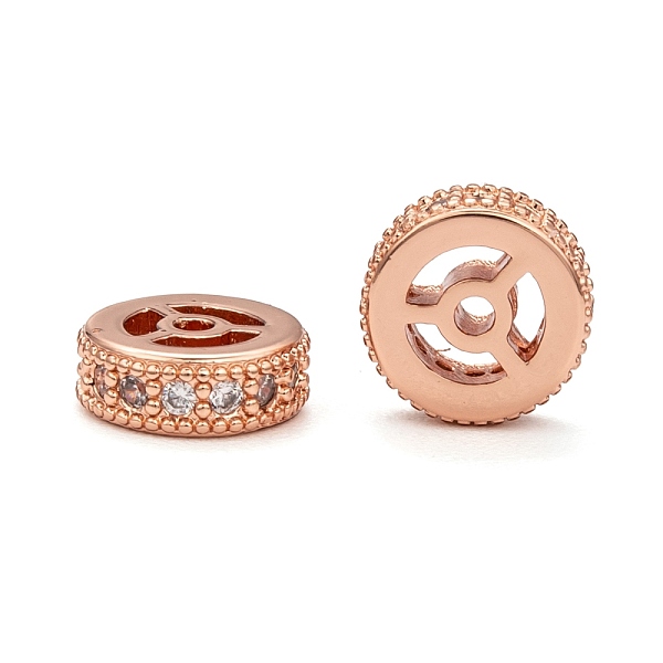 PandaHall Brass Cubic Zirconia Beads, Flat Round, Rose Gold, 8x2.5mm, Hole: 1mm Brass+Cubic Zirconia Flat Round
PandaHall Brass Cubic Zirconia Beads, Flat Round, Rose Gold, 8x2.5mm, Hole: 1mm Brass+Cubic Zirconia Flat Round