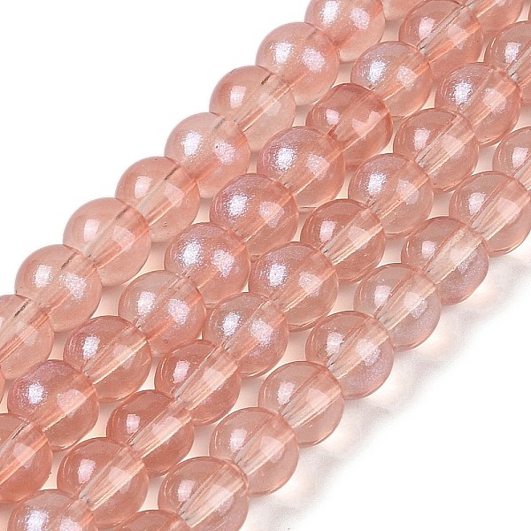 PandaHall Glass Bead Strands, with Glitter Powder, Round, Light Salmon, 8x7.5mm, Hole: 1mm, about 105pcs/strand, 31.02''(78.8cm) Glass Round
PandaHall Glass Bead Strands, with Glitter Powder, Round, Light Salmon, 8x7.5mm, Hole: 1mm, about 105pcs/strand, 31.02''(78.8cm) Glass Round