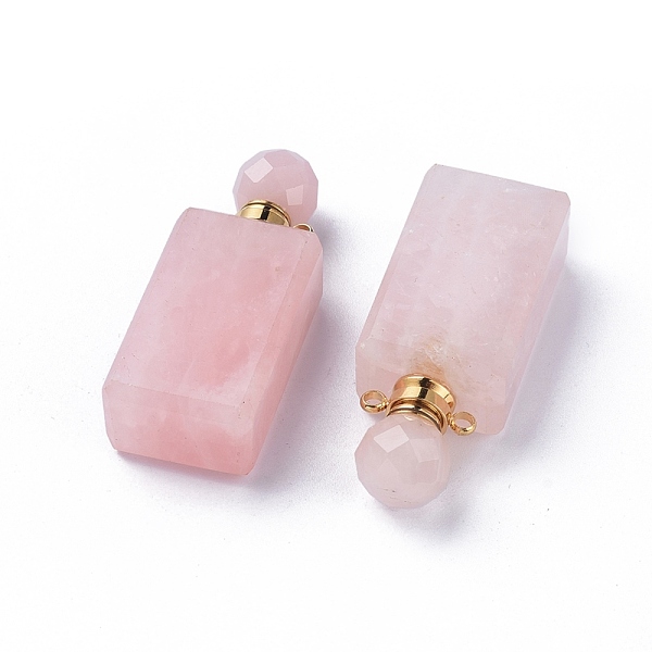 PandaHall Faceted Natural Rose Quartz Openable Perfume Bottle Pendants, with 304 Stainless Steel Findings, Cuboid, Golden...
PandaHall Faceted Natural Rose Quartz Openable Perfume Bottle Pendants, with 304 Stainless Steel Findings, Cuboid, Golden...