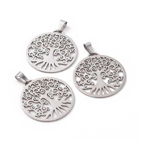 PandaHall 201 Stainless Steel Pendants, Flat Round with Tree, Stainless Steel Color, 32x29.5x1mm, Hole: 5x3mm 201 Stainless Steel Flat Round
PandaHall 201 Stainless Steel Pendants, Flat Round with Tree, Stainless Steel Color, 32x29.5x1mm, Hole: 5x3mm 201 Stainless Steel Flat Round