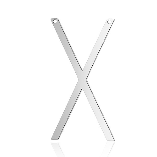 PandaHall 201 Stainless Steel Links connectors, Letter, Stainless Steel Color, Letter.X, 37x20x1mm, Hole: 1mm 201 Stainless Steel Letter X
PandaHall 201 Stainless Steel Links connectors, Letter, Stainless Steel Color, Letter.X, 37x20x1mm, Hole: 1mm 201 Stainless Steel Letter X