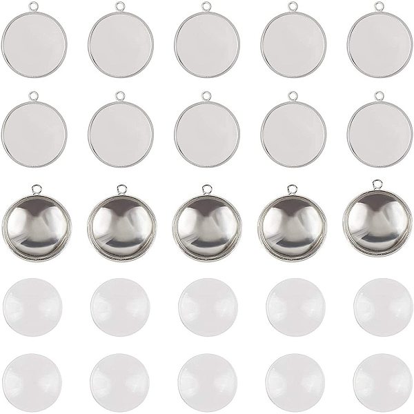 PandaHall DIY Pendant Making Kits,include Brass Flat Round Pendant Cabochon Settings, Plain Edge Bezel Cups and Dome Transparent Glass..., Clear
PandaHall DIY Pendant Making Kits,include Brass Flat Round Pendant Cabochon Settings, Plain Edge Bezel Cups and Dome Transparent Glass..., Clear