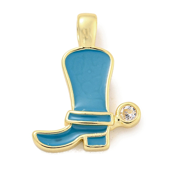 PandaHall Brass with Cubic Zirconia with Enamel Pendant, Long-Lasting Plated, Lead Free & Cadmium Free, Shoes, Turquoise, 19.5x14.5x3mm..., Green
PandaHall Brass with Cubic Zirconia with Enamel Pendant, Long-Lasting Plated, Lead Free & Cadmium Free, Shoes, Turquoise, 19.5x14.5x3mm..., Green