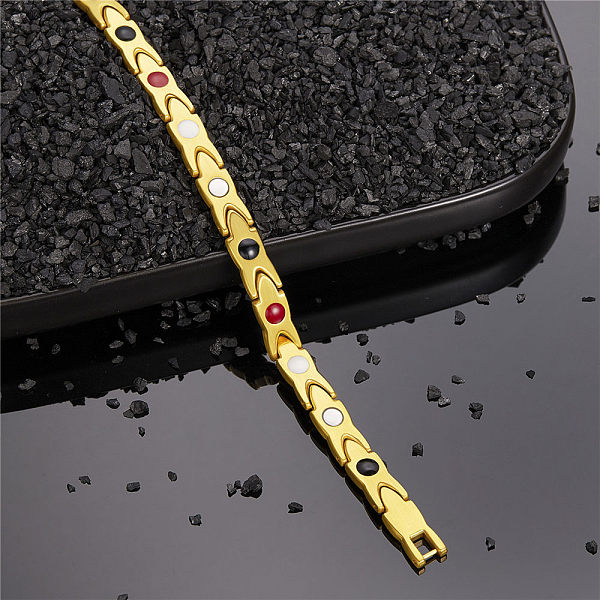 PandaHall SHEGRACE Stainless Steel Watch Band Bracelets, Real 18K Gold Plated, 7-7/8 inch(20cm) Stainless Steel
PandaHall SHEGRACE Stainless Steel Watch Band Bracelets, Real 18K Gold Plated, 7-7/8 inch(20cm) Stainless Steel