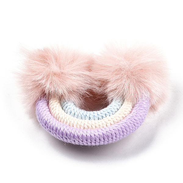 PandaHall Polycotton(Polyester Cotton) Woven Rainbow Wall Hanging, Macrame Woven Rainbow with Pompom, Lavender Blush, 49~54x51~55x13~15mm...
PandaHall Polycotton(Polyester Cotton) Woven Rainbow Wall Hanging, Macrame Woven Rainbow with Pompom, Lavender Blush, 49~54x51~55x13~15mm...