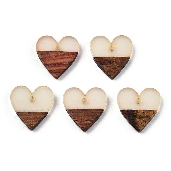 PandaHall Walnut Wood & Luminous Glow in the Dark Resin Pendants, Heart Charms, PapayaWhip, 17.5x17x3.5mm, Hole: 1.8mm Resin+Wood Heart..., Orange
PandaHall Walnut Wood & Luminous Glow in the Dark Resin Pendants, Heart Charms, PapayaWhip, 17.5x17x3.5mm, Hole: 1.8mm Resin+Wood Heart..., Orange