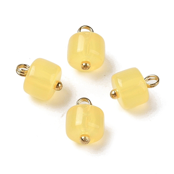 PandaHall Acrylic Pendants, with Brass Loops, Column, Champagne Yellow, 12.5x8.5mm, Hole: 2.5mm Brass+Acrylic Column
PandaHall Acrylic Pendants, with Brass Loops, Column, Champagne Yellow, 12.5x8.5mm, Hole: 2.5mm Brass+Acrylic Column