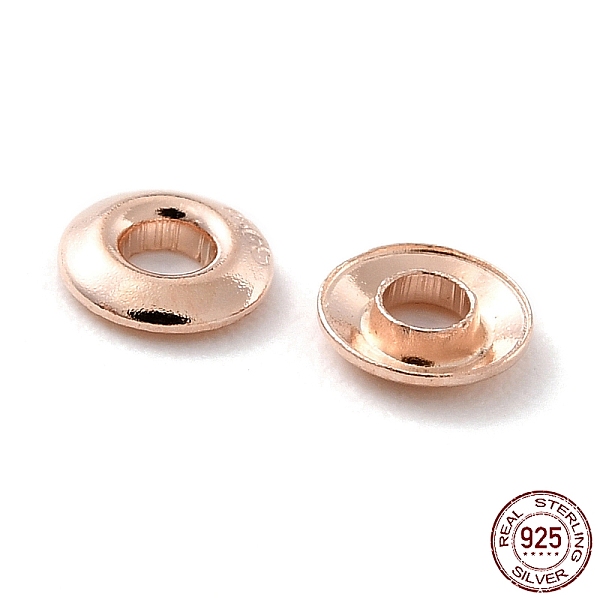 PandaHall 925 Sterling Silver Grommet Eyelet Findings, for Bag Making, Flat Round, Rose Gold, 0.35x0.08cm, Hole: 1.2mm Sterling Silver
PandaHall 925 Sterling Silver Grommet Eyelet Findings, for Bag Making, Flat Round, Rose Gold, 0.35x0.08cm, Hole: 1.2mm Sterling Silver