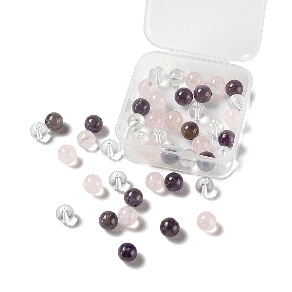 PandaHall 45Pcs 3 Style Natural & Synthetic Gemstone Beads, Round, Mixed Color, 8mm, Hole: 1mm, 15pcs/style Gemstone Round Multicolor
PandaHall 45Pcs 3 Style Natural & Synthetic Gemstone Beads, Round, Mixed Color, 8mm, Hole: 1mm, 15pcs/style Gemstone Round Multicolor