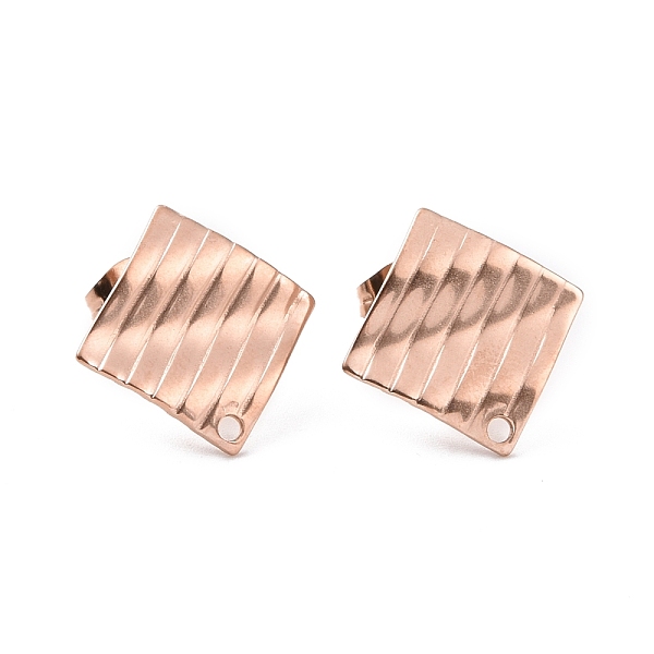 PandaHall Ion Plating(IP) 304 Stainless Steel Stud Earring Finding, with Hole, Rhombus, Rose Gold, 16.5x16.5x1.5mm, Hole: 1.4mm, Pin: 0.8mm...
PandaHall Ion Plating(IP) 304 Stainless Steel Stud Earring Finding, with Hole, Rhombus, Rose Gold, 16.5x16.5x1.5mm, Hole: 1.4mm, Pin: 0.8mm...