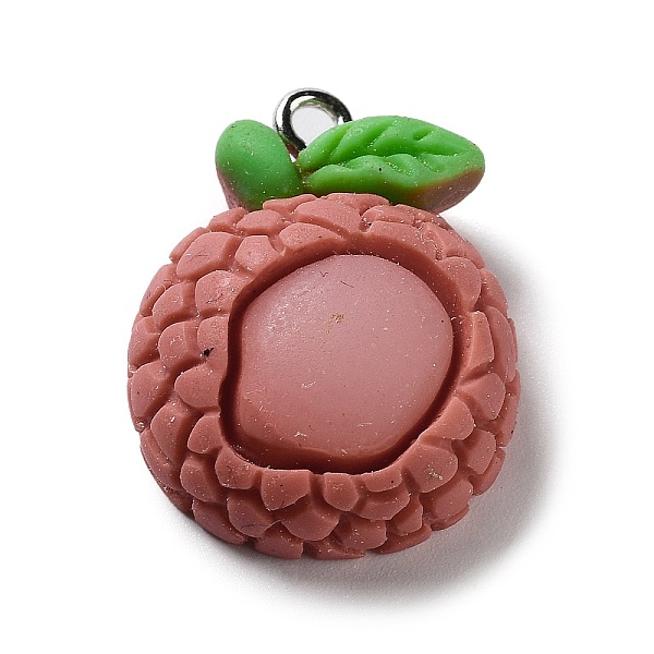 PandaHall Fruits Opaque Resin Pendants, with Platinum Plated Iron Loops, Litchi, 24x18.5x8.5mm, Hole: 2mm Iron+Resin Litchi
PandaHall Fruits Opaque Resin Pendants, with Platinum Plated Iron Loops, Litchi, 24x18.5x8.5mm, Hole: 2mm Iron+Resin Litchi