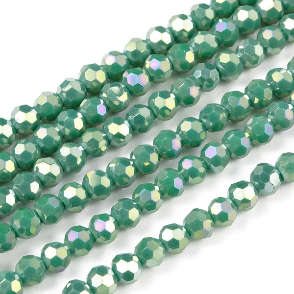 PandaHall Faceted(32 Facets) Round Full Rainbow Plated Electroplate Glass Beads Strands, Medium Sea Green, 4mm, Hole: 1mm, about...
PandaHall Faceted(32 Facets) Round Full Rainbow Plated Electroplate Glass Beads Strands, Medium Sea Green, 4mm, Hole: 1mm, about...