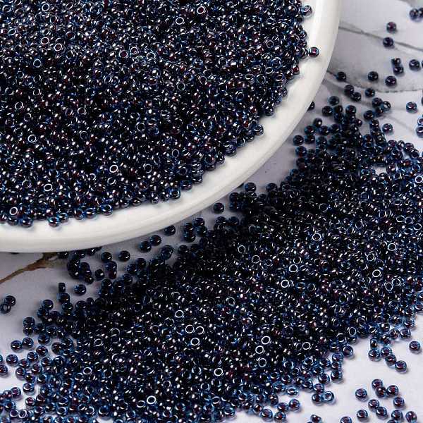 PandaHall MIYUKI Round Rocailles Beads, Japanese Seed Beads, (RR358) Ruby Lined Capri Blue Luster, 15/0, 1.5mm, Hole: 0.7mm, about..., Purple
PandaHall MIYUKI Round Rocailles Beads, Japanese Seed Beads, (RR358) Ruby Lined Capri Blue Luster, 15/0, 1.5mm, Hole: 0.7mm, about..., Purple