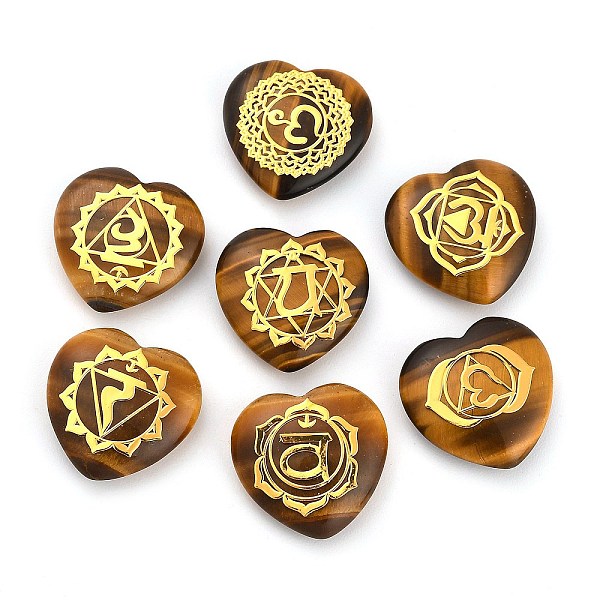 PandaHall 7Pcs 7 Styles Chakra Natural Tiger Eye Love Heart Ornaments Figurines, Reiki Energy Stone Balancing Meditation Gift, 20x20x6mm...
PandaHall 7Pcs 7 Styles Chakra Natural Tiger Eye Love Heart Ornaments Figurines, Reiki Energy Stone Balancing Meditation Gift, 20x20x6mm...