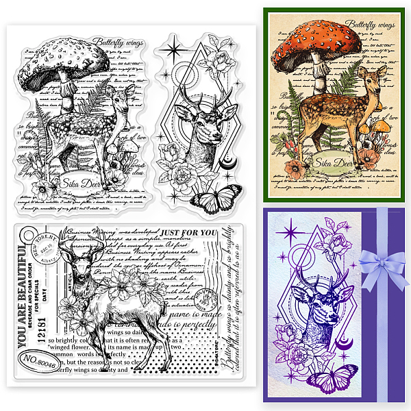 PandaHall GLOBLELAND Vintage Deer Background Clear Stamps for DIY Scrapbooking Retro Words Background Silicone Clear Stamp Seals Transparent...
PandaHall GLOBLELAND Vintage Deer Background Clear Stamps for DIY Scrapbooking Retro Words Background Silicone Clear Stamp Seals Transparent...