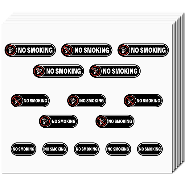 PandaHall Mini PVC Coated Self Adhesive NO SMOKING Warning Stickers, Waterproof Caution Sign Safety Sign Decals, Word, 145x166mm, 8...
PandaHall Mini PVC Coated Self Adhesive NO SMOKING Warning Stickers, Waterproof Caution Sign Safety Sign Decals, Word, 145x166mm, 8...