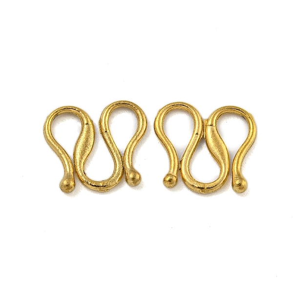 PandaHall Ion Plating(IP) 304 Stainless Steel S-Hook Clasps, Real 18K Gold Plated, 7x8x1mm 304 Stainless Steel
PandaHall Ion Plating(IP) 304 Stainless Steel S-Hook Clasps, Real 18K Gold Plated, 7x8x1mm 304 Stainless Steel
