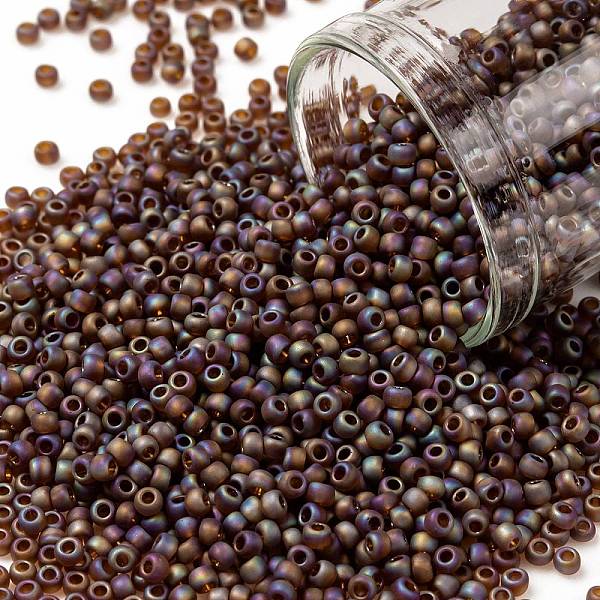 PandaHall TOHO Round Seed Beads, Japanese Seed Beads, (177F) Transparent AB Frost Smoky Topaz, 11/0, 2.2mm, Hole: 0.8mm, about..., Brown
PandaHall TOHO Round Seed Beads, Japanese Seed Beads, (177F) Transparent AB Frost Smoky Topaz, 11/0, 2.2mm, Hole: 0.8mm, about..., Brown